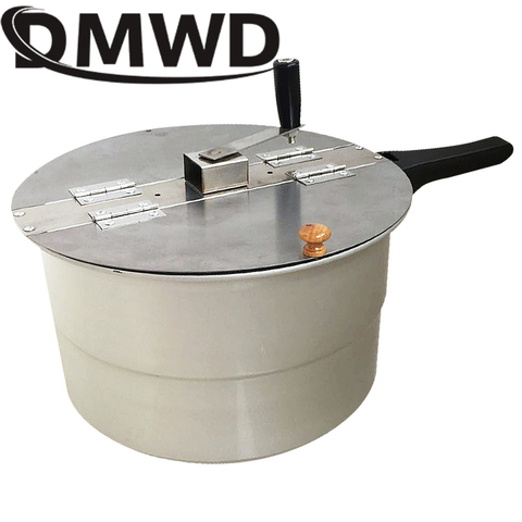 DMWD Hand-operated Stovetop Gas Popcorn Maker DIY Commerical Popper Pot Nonstick Manual Hand-cranked Hot Oil corn Making Machine ► Photo 1/1