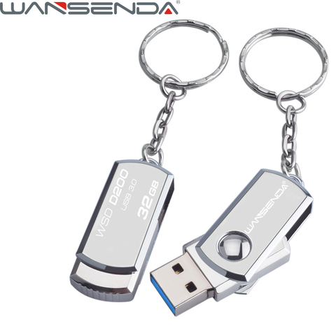 Stainless Steel USB 3.0 Pen Drive 256GB 128GB USB Flash Drive 16GB 32GB 64GB Pendrive USB Stick with Keychain Flash Drive ► Photo 1/6