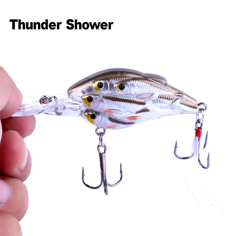 ThunderShower 1PCS Crankbait Artificial Bait 7.5cm 9g Swimbait Fishing Lures Depth 2 Meters Fishing Wobblers ► Photo 1/6