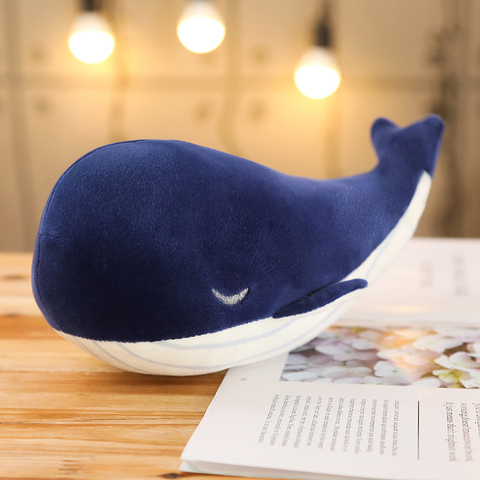 1pc 25CM Cartoon Super Soft Plush Toy Sea Animal Big Blue Whale Soft Toy Stuffed Animal Fish Lovely Children's birthday gift ► Photo 1/6