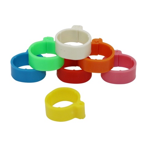 140 Pcs Inner Diameter 1.6cm 7 Colors Plastic Open Type Buckle Chicken Duck Goose Foot Ring Poultry Farming Equipment ► Photo 1/6