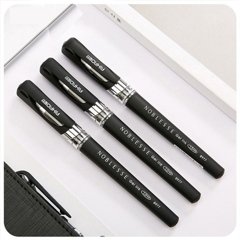 3 pcs/lot 1.0 mm Gel Pen Large Capacity Thick Office Business Pen Signature Pen For Writing Office School Supply Cute Stationery ► Photo 1/6