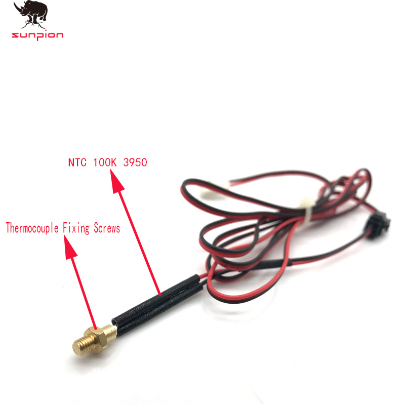 M3/M4 3D Printer Accessories Thread Temperature Sensor Thermistor K-screw M4 