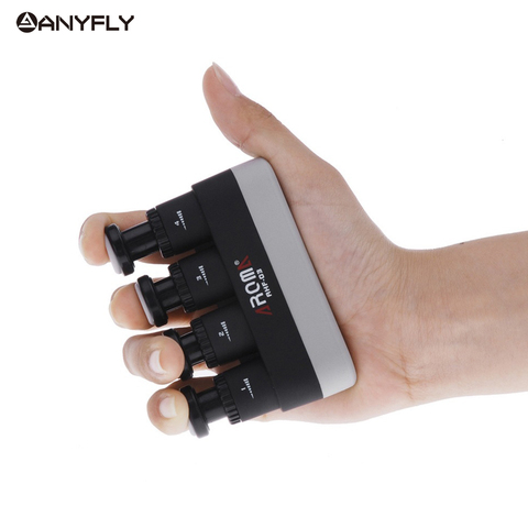 Professional Aroma Hand Finger Exerciser Medium Tension Hand Grip Trainer+ 1 Gift Pick for Guitar Bass Piano Black ► Photo 1/6