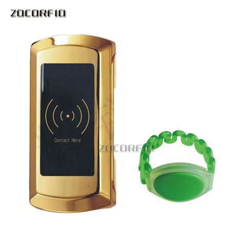 High quality storage ZOCO RFID EM 125KHZ Cupboard lock electronic lock,RFID cabinet lock Free 1 bracelet card ► Photo 1/6