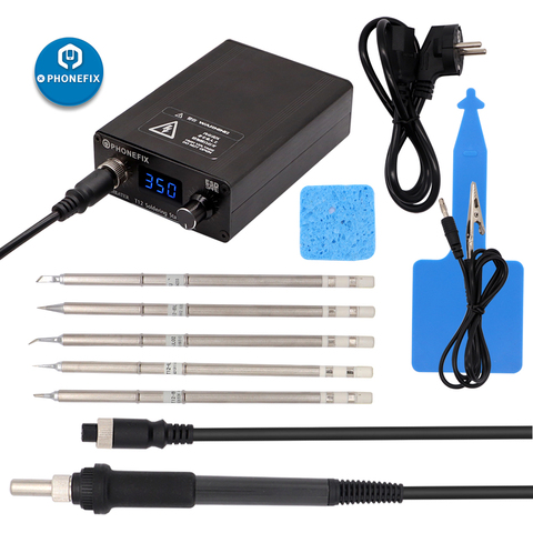 110V 220V 75W T12 Digital Soldering Iron Station Temperature Controller T12 Electric Soldering Tools with 5 kinds Iron Tips ► Photo 1/6