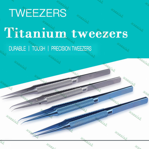 Mobile phone repair tweezers superhard titanium alloy ultra sharp 0.15 mm the magnetization special microscope fingerprint fly l ► Photo 1/6