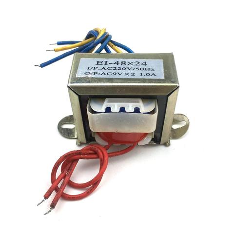 audio transformer 220V single turn dual 9V1A output AC AC power transformer electronic EI48*24 small audio speaker ► Photo 1/6