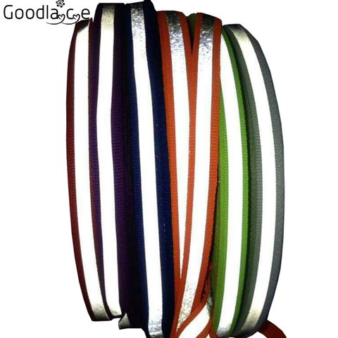 1cm Wide of Reflective Shoelaces Visibility Flat Running Cycling Safety Shoe Laces 120cm/47Inch ► Photo 1/6
