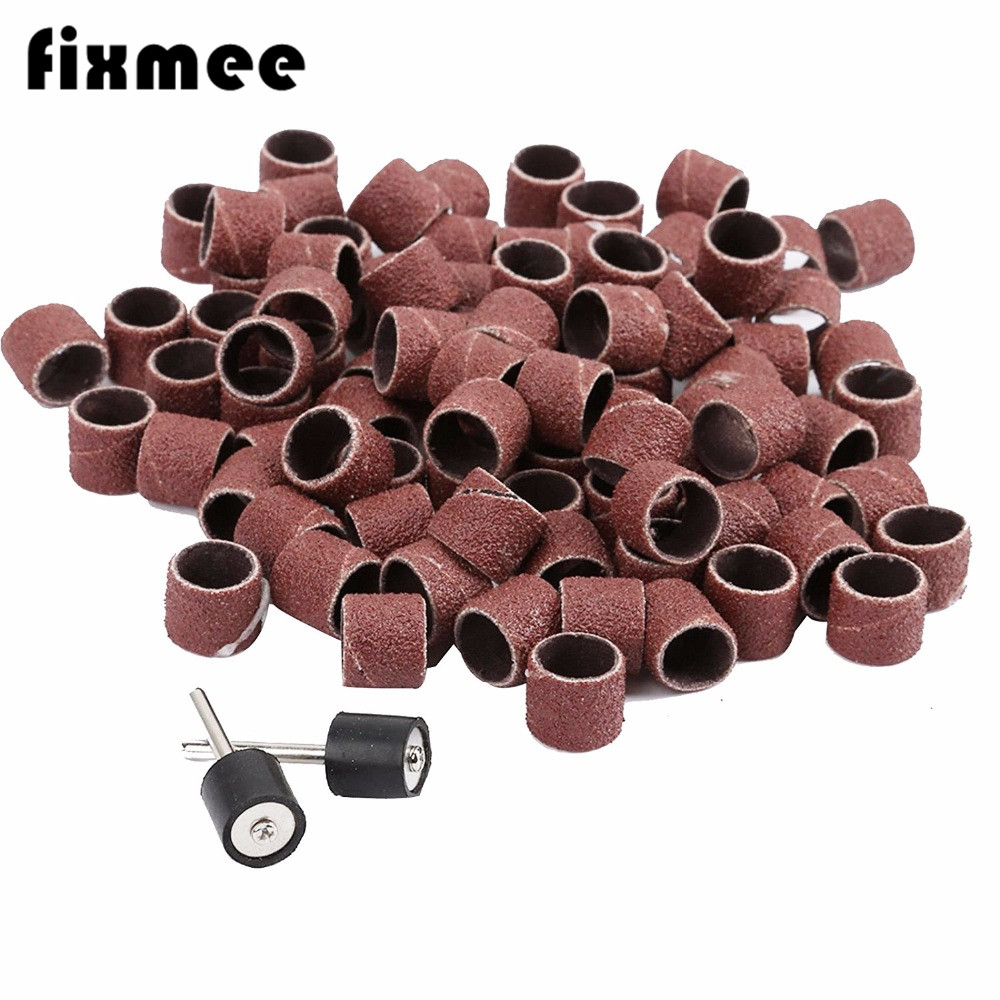 100PCS 80#-600# Grit Sanding Drums Sanders Bands Bits Dremel Accessories  Rotary Tool Grinding Sanding Bit Rotary Abrasive Tools - AliExpress