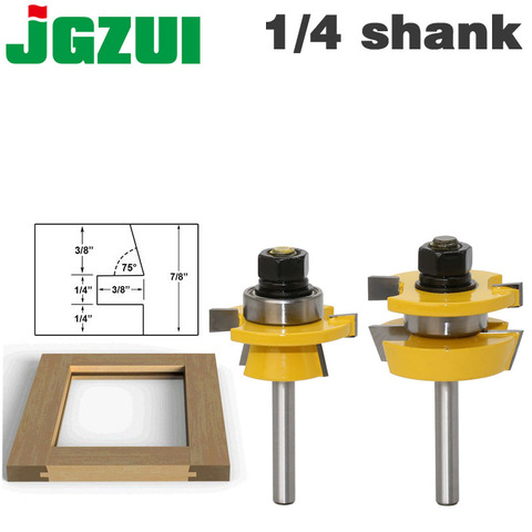 Rail & Stile Router Bit Set - Shaker 2 Pc. 1/4