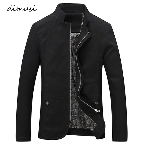 DIMUSI New Men's Jacket Spring Autumn Windbreaker Coats Male Casual Solid Jacket Male Brand Outerwear Clothing 5XL,TA102 ► Photo 1/6