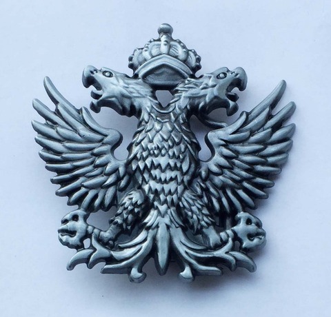 Russia Turkey Emblem Retro Metal Crown Double Eagle Belt Buckle suitable for 4cm wideth belt with continous stock ► Photo 1/1