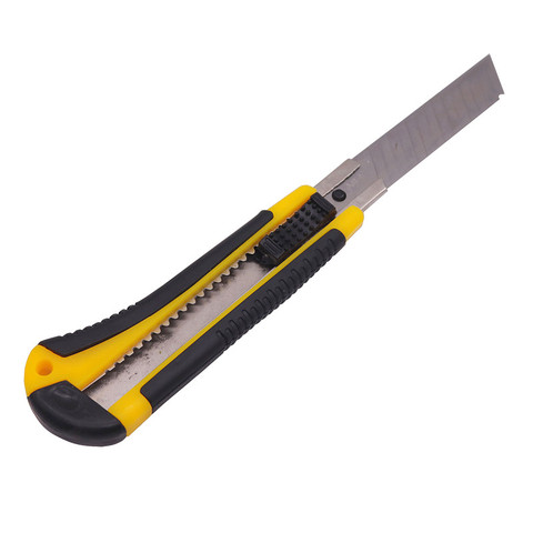 1 Pcs Office School Cutting Supplies 18 Mm Utility Knife Blade Diameter 18mm Blade Length 9.8cm Automatic Push And Pull ► Photo 1/6