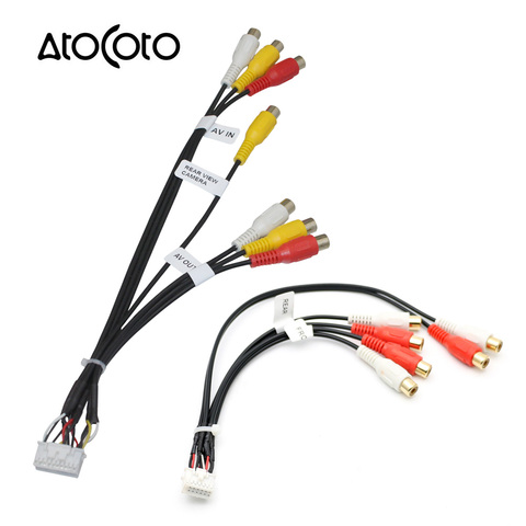 14 / 20 Pin Plug Car Stereo Radio RCA AV IN Output Wire Harness Wiring Connector Adapter Cable for KENWOOD DNX-7160 DNX7180 ► Photo 1/6