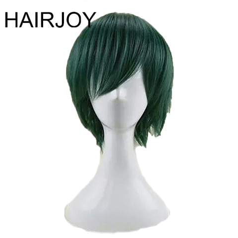 HAIRJOY Synthetic Hair Man Mint Green Layered Short Straight Male Cosplay Wig Free Shipping 5 Colors Available ► Photo 1/6