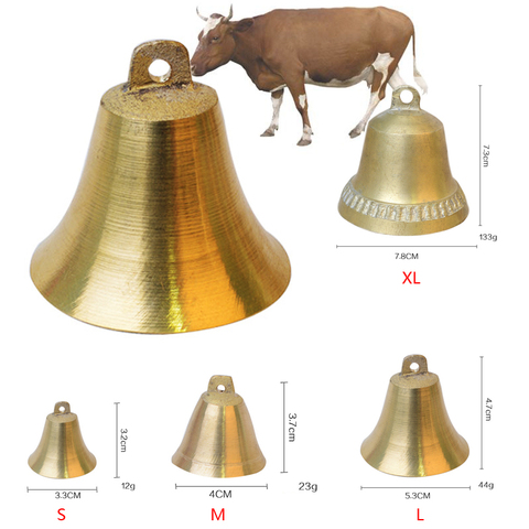 Livestock Cow Horse Sheep Dog equipment Grazing bells  Prevent the loss Pure Copper material Crisp loud Farm bell ► Photo 1/4