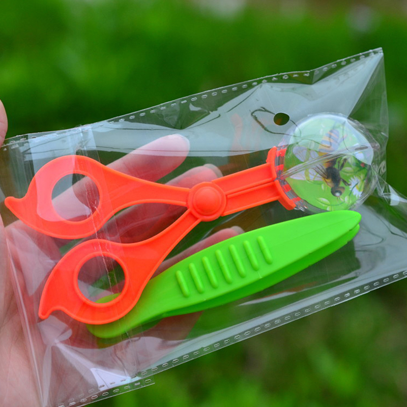 Kid Plant Insect Study Tool Nature Exploration Toy Kit Scissor Clamp Tweezer TBE
