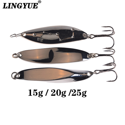 10g 15g 20g 25g Silver Gold Fishing Lure Spoon Mustad Hooks High Quality Surface Plating Good for Freshwater Saltwater Fishing ► Photo 1/6
