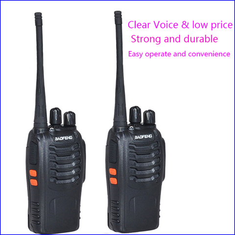 2pcs Original Pofung BF-888S 2 Two-way radio station walkie-talkie for driver amateur radio kit Interphon Intercom baofeng 888 ► Photo 1/6