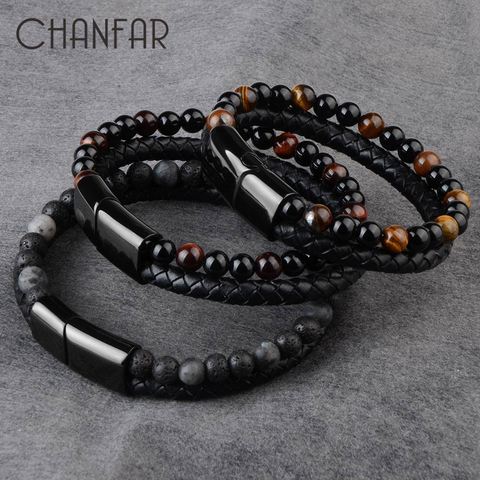chanfar 8mm natural stone beads for