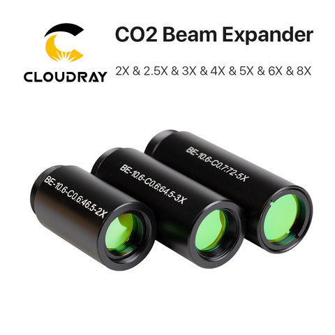 Cloudray CO2 laser 10600nm Laser Beam Expander 2X 2.5X 3X 4X  Galvanometer Laser Marking Lenses Optics Beam Expand ► Photo 1/6