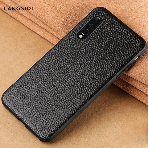 Natural Leather case For xiaomi Mi 9 Lite 9T 10 Pro 8 A3 A2 Note 10 Lite Poco X3 cover For redmi Note 8 Pro 8T Note 9S 9 Pro 7 5 ► Photo 1/6