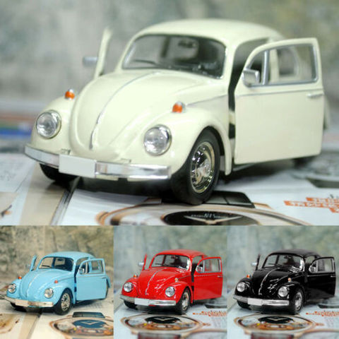 Vintage Beetle Diecast Pull Back Car Model Toy Children Gift Decorations Conveni ► Photo 1/6