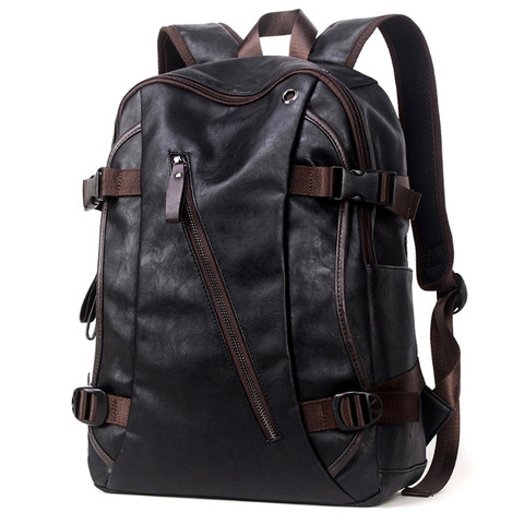 New Fashion 2016 Faux-leather Backpack Men Bag Casual Backpack For Women School Backpack Men Shoulder Bag Tote Free Shipping ► Photo 1/1