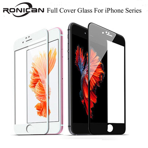 3D 9H Full Coverage Cover Tempered Glass For iPhone 6 6s 7 8 Plus 5 5S SE Screen Protector Protective Film on iPhone X XS Max XR ► Photo 1/6