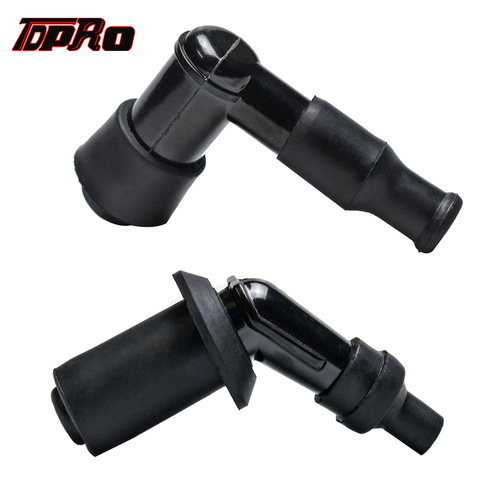 TDPRO Universal Moped Ignition Coil Elbow Spark Plug Cap Head For Motorcycle Suzuki Kawasaki Yamaha Dirt Pit Bike Go Kart Buggy ► Photo 1/1