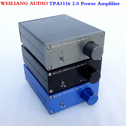 WEILIANG AUDIO TPA3116 2.0 class D mini digital power amplifier maximum output power 50W*2 ► Photo 1/6