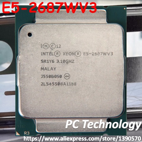 E5-2687WV3 Original Intel Xeon E5 2687WV3 3.1GHZ 10-Core 25M Cache E5 2687W V3 FCLGA2011-3 160W E5-2687W V3 ► Photo 1/1