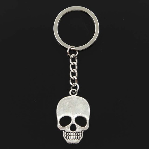 Fashion Keychain 35x22mm Skull Pendants DIY Men Jewelry Car Key Chain Ring Holder Souvenir For Gift ► Photo 1/5