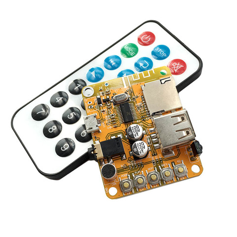 3.7V Li-Po in Bluetooth Stereo 3.5mm Audio Receiver Module Wireless Hands Free Earphone Speaker FLAC MAV MP3 Decoder Board TF FM ► Photo 1/4