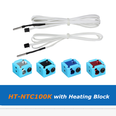 3D Printer Parts 1pc Lerdge HT-NTC100K Thermistor Temperature Sensor Cable with BP6 Hotend Heating Block Silicone Sock ► Photo 1/6