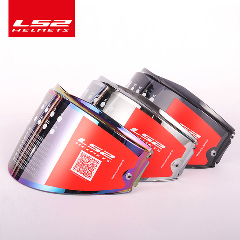 LS2 Valiant helmet visor rainbow shield smoke colorful silver lens  only for LS2 FF399 model with anti-fog patch holes ► Photo 1/5