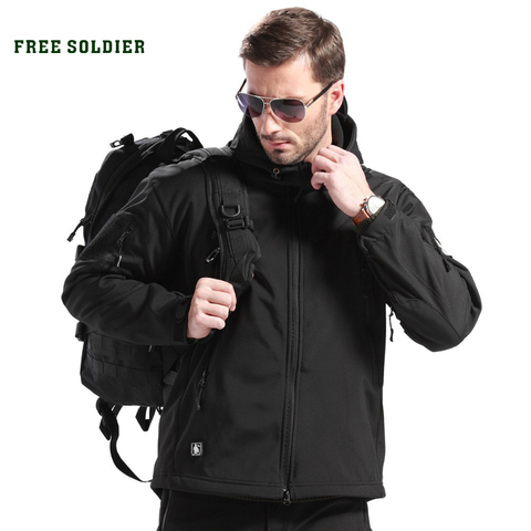 FREE SOLDIER Outdoor Sport Tactical Military Jacket Men's Clothing For Camping Hiking Softshell Windproof Warm Coat Hunt Clothes ► Photo 1/6
