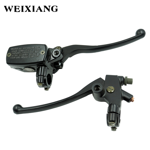 7/8 22mm Front Motorcycle Hydraulic Brake Pump Master Cylinder Black Left  Right Disc Brake Lever Universal w/ Brake Switch M10 - Price history &  Review, AliExpress Seller - WEIXIANG Official Store