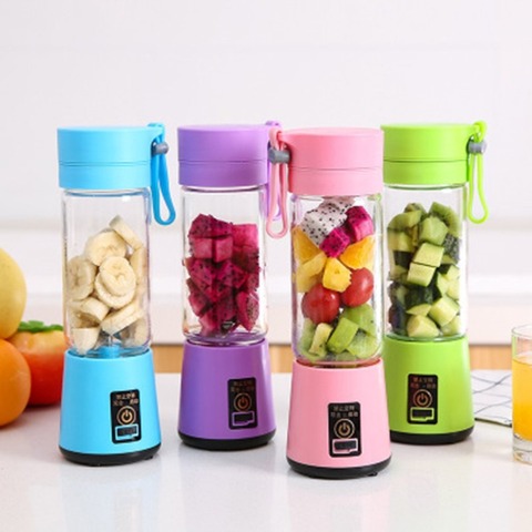 Rechargeable Mixer USB Electric Fruit Juicer Handheld Smoothie
