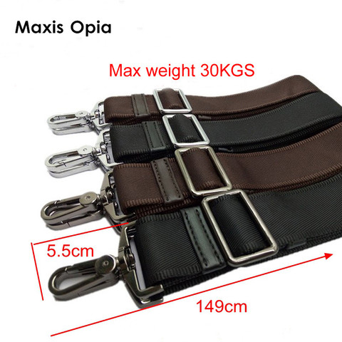 38mm max 30KGS strong hook nylon belt accessory men bags long shoulder strap,man briefcase bag straps,repair bag shoulder strap ► Photo 1/6