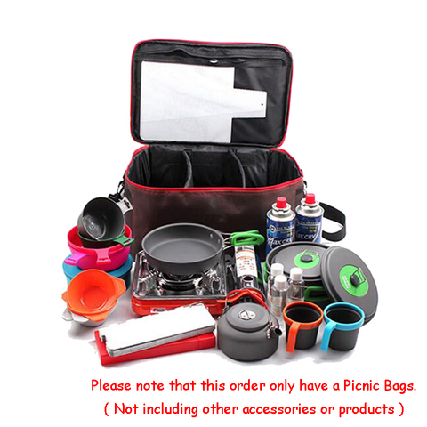 Outdoor Camping Hiking Lunch Basket  Picnic Bags Portable Picnic Bag Food Storage Basket Handbags Lunch Box For Women Adults ► Photo 1/6