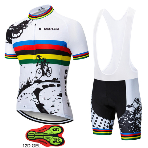 X-CQREG Men's Cycling Jerseys Set 2022 Hot Roupas Ropa Ciclismo Hombre MTB Maillot Summer Road Bike Wear Clothes ► Photo 1/6