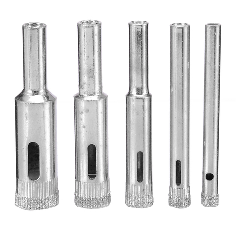 5pcs Diamond Coated Hole Saw Marble Cutter Drill Bits Tool Set For Tile Glass 5/6/8/10/12mm ► Photo 1/6
