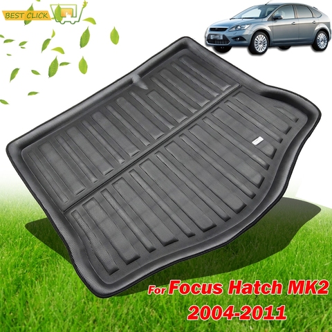 Accessories Fit For Ford Focus MK2 2005 2006 2007 2008 2009 2010 2011 Hatch Boot Mat Rear Trunk Liner Cargo Floor Tray ► Photo 1/6