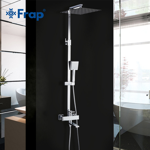 Frap Shower Faucets New Bath Shower Mixer Bathroom Shower Faucet Taps with Rain Shower Head Set Waterfall Faucet Tapware System ► Photo 1/6