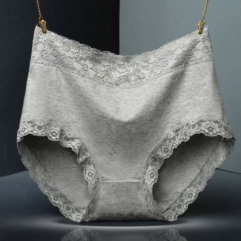 Sexy Panties Women Underwear High Waist Cotton Briefs String Plus