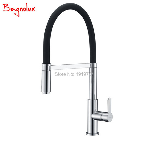 Kitchen Sink Faucet Commercial Hot and Cold Kitchen Bar Sink Faucet Pull Down Kitchen Faucet In Brushed Nickel Or Chrome ► Photo 1/1