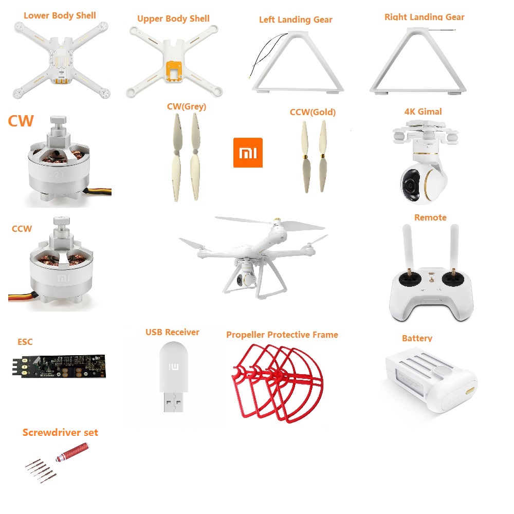 Original Xiaomi Mi Drone 4K 1080P Version RC FPV Quadcopter Spare