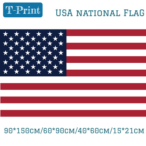 90*150cm 60*90cm 40*60cm 15*21cm 3*5 ft Hanging USA American National Flag Polyester World Cup Independence Day ► Photo 1/2